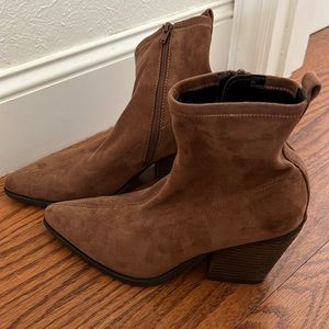 Womens Soul Naturalizer Melodi brown booties ankle boots sz 9M